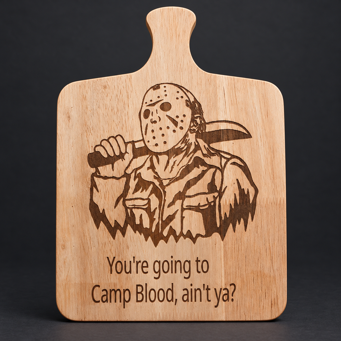 Jason Camp Blood Engraved Handled Cutting Board