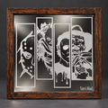 Horror Legends Framed Engraved Mirror