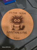 It's Fine Coffee Cork Trivet product photograph