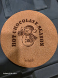 Hot Chocolate Season Cork Trivet product photograph