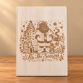 Tis the Season Santa Wooden Sign